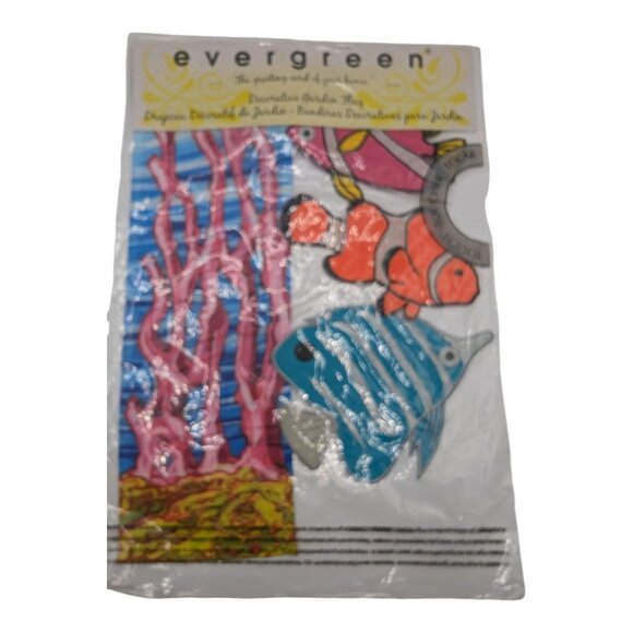 Decorative Garden Flag By Evergreen With Colorful Fish & Coral Reefs Design - Picture 3 of 11